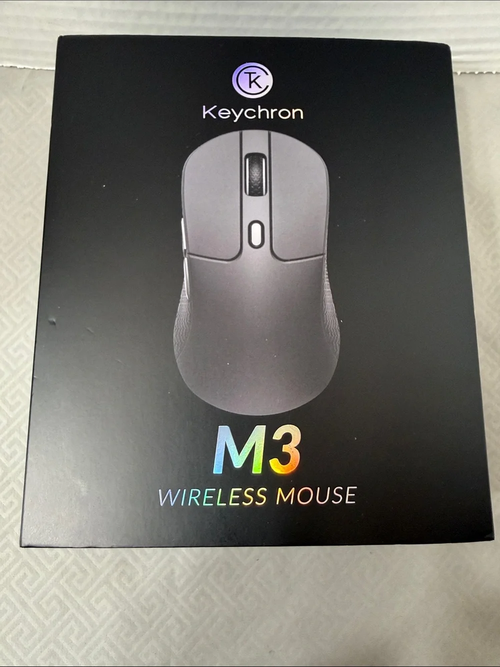 Keychron M3 Black Wireless Mouse Bluetooth Mode Ergonomic Design New Open Box